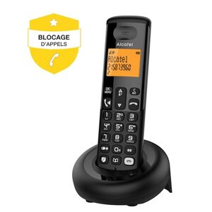 Alcatel E260 S.Voice Téléphone sans Fil DECT avec répondeur : Design Compact, Grand écran rétroéclairé, Fonction Mains-Libres, Blocage des appels indésirables - Publicité