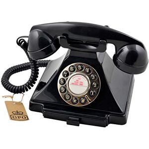 GPO CARRB Carrington Classic Push Button Telephone Black - Publicité