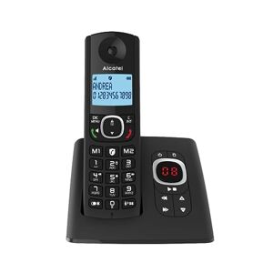 Alcatel F530 Voice, téléphone sans fil avec répondeur, blocage d'appels, mains libres et deux mémoires directes Noir - Publicité