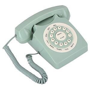 19€05 sur Vintage Téléphonique / Téléphone Rétro À Cadran Rotatif /  Téléphone Fixe(Rouge) - Téléphone filaire - Achat & prix
