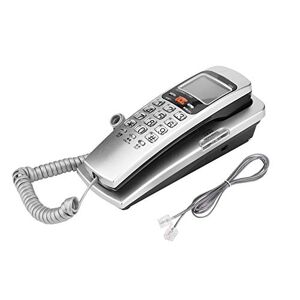 CCYLEZ Téléphone Filaire FSK/DTMF, téléphone avec Identification de l'appelant téléphone Filaire mis téléphone d'extension de Mode Fixe pour la Maison(Argent) - Publicité