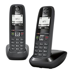 Siemens AS405 Duo Téléphone sans Fil DECT/GAP Noir [Version Française] - Publicité