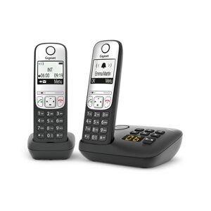 Téléphone Fixe Sans Fl Gigaset A660A Duo Noir Avec Répondeur - Publicité