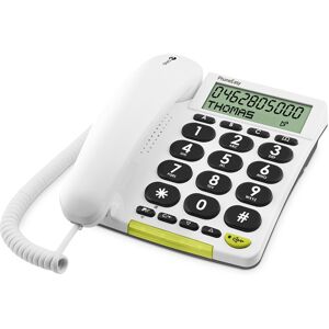 Téléphone fixe avec fil Doro PhoneEasy 312CS Blanc - Publicité