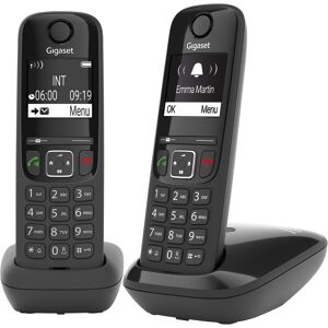 Siemens Pack duo téléphone sans fil Gigaset AS690 - noir