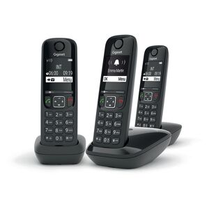 Siemens Telephone sf dect trio as690 noir Gigaset L36852-H2816-N111 - Publicité
