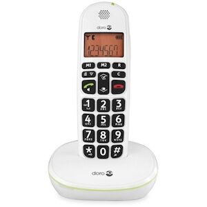 Telephone Sans Fil Doro Phoneeasy 100 W Blanc - Publicité