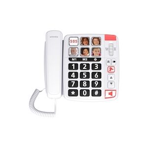 SwissVoice Téléphone analogique Xtra 1110 Blanc - Publicité