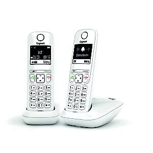 Siemens Gigaset Téléphone sans fil AS690 Duo - Blanc - Publicité