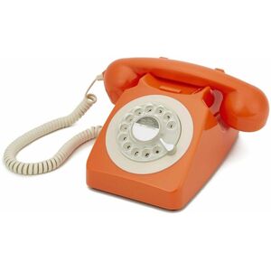 Téléphone fixe rétro orange 746 Rotary - GPO Retro - Publicité