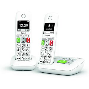 Siemens Gigaset E 290A DUO Blanc Telephone sans fil Telephone DECT avec repondeur Pack duo trio