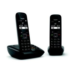 Siemens Téléphone sans fil AS690A Duo avec répondeur Gigaset - noir - Publicité