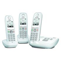 Siemens Pack trio téléphone répondeur sans fil Gigaset AS470A blanc
