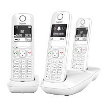 Siemens Pack trio téléphone sans fil Gigaset AS690 - blanc