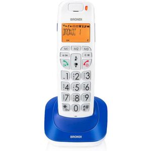 Brondi Bravo Bright Telefono DECT Identificatore di chiamata Blu