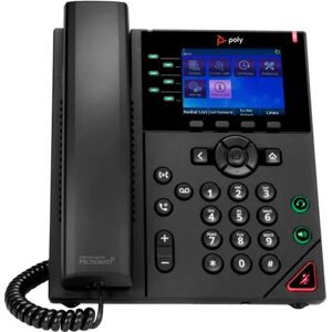 POLY Telefono IP VVX 350 a 6 linee abilitato per PoE [89B68AA]