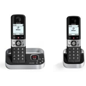 Alcatel F890 Voice Duo zwart Telefono DECT Identificatore di chiamata Nero, Argento (ATL1422863)