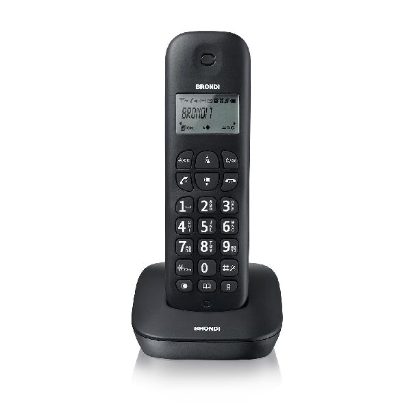 brondi gala nero  gala telefono dect identificatore di chiamata nero