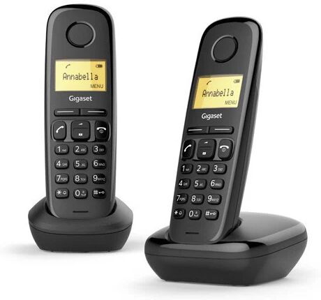 Siemens Gigaset A170 Duo Telefono analogico/DECT Identificatore di chiamata Nero