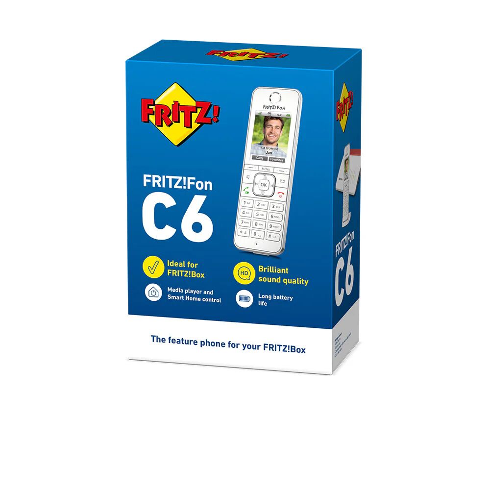 FRITZ!Fon C6 International Telefono DECT Identificatore di chiamata Bianco