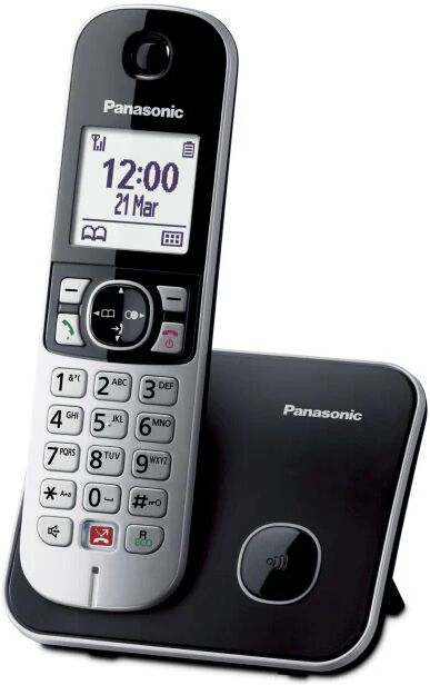 Panasonic KX-TG6851JTB telefono Telefono DECT Identificatore di chiamata Nero, Grigio