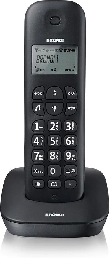 Brondi GALA Telefono DECT Identificatore di chiamata Nero