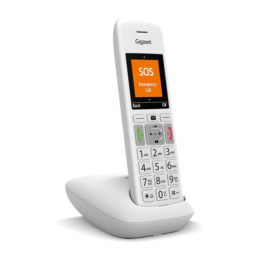 Siemens Gigaset E390 Telefono analogico/DECT Identificatore di chiamata Bianco