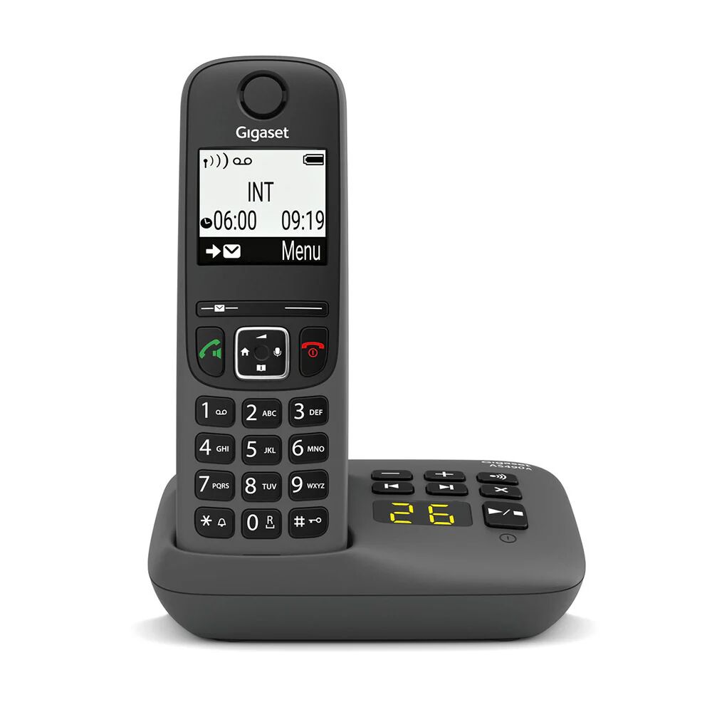 Siemens Gigaset AS490A Telefono analogico/DECT Identificatore di chiamata Nero