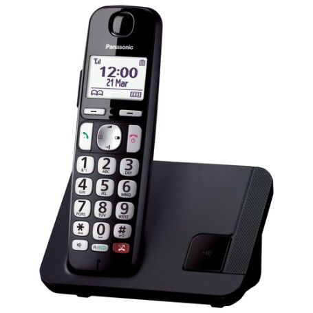 Panasonic KX-TGE250 Telefono DECT Identificatore di chiamata Nero (KX-TGE250JTB)