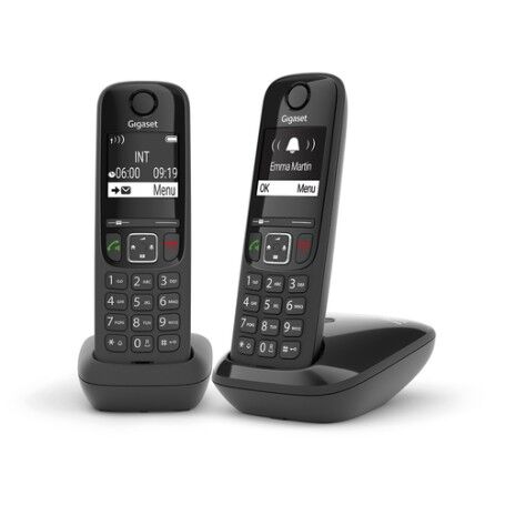 Siemens Gigaset AS690 DUO Telefono analogico/DECT Identificatore di chiamata Nero (L36852H2816K101)