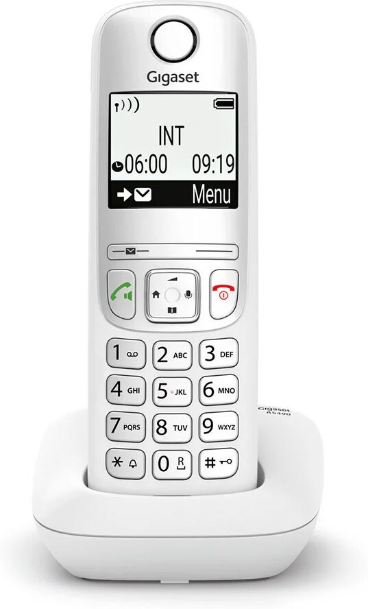 Siemens Gigaset AS490 Telefono analogico/DECT Identificatore di chiamata Bianco