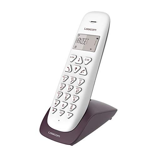 LOGICOM VEGA 155T draadloze vaste telefoon draadloze telefoon met antwoordapparaat Solo analoge telefoons en DECT  VEGA 155T draadloze vaste telefoon met antwoordapparaat Aubergine
