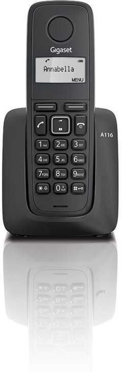 Siemens Telefone S/Fios Gigaset A116 Preto