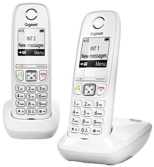 Siemens Pack 2x Telefones Digitais S/ Fios (rede Fixa) Gigaset As405 Duo (branco) - Siemens