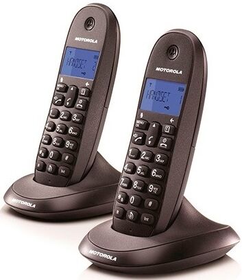 Motorola Pack 2x Telefone S/ Fios Digital C1002lb Duo (preto) - Motorola