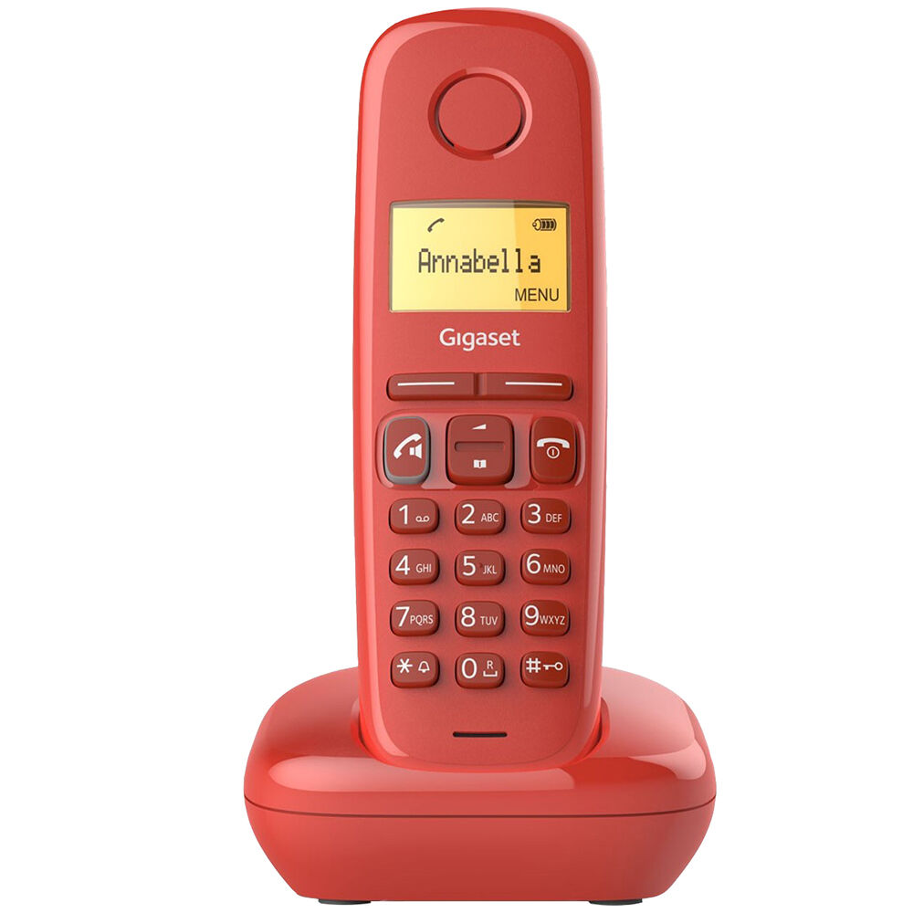 Gigaset Telefone Digital S/ Fios (rede Fixa) A170 Vermelho - Gigaset