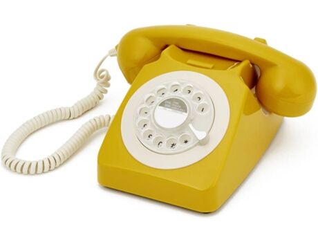 Gpo Stylo Telefone Fixo GPO 746 Retro Disco Amarelo
