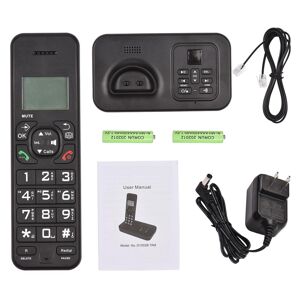 TOMTOP JMS Expandable Cordless Phone System with Telephone Answering Machine 3 Lines LCD Display Caller ID