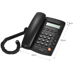 TOMTOP JMS Phone Corded Home Office Desk Telephone LCD Screen Call Center w/Caller ID