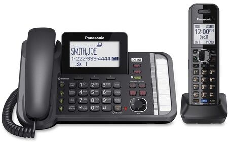 Panasonic Link2Cell KX-TG9581B DECT 6.0 Cordless Phone - Black