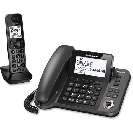 Panasonic KX-TGF380M Bluetooth Cordless Phone - Silver, Black