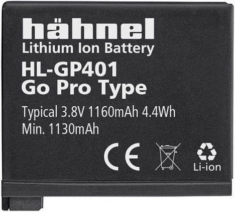 Hahnel Batterie Type GOPRO AHDBT-401 3.8V 1160mAh p. Hero 4