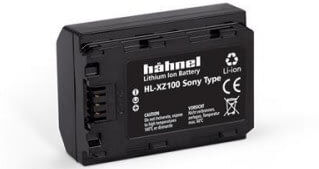 Hahnel Batterie HL-XZ100 pour Hybride Sony A9/A7R III /A7 III