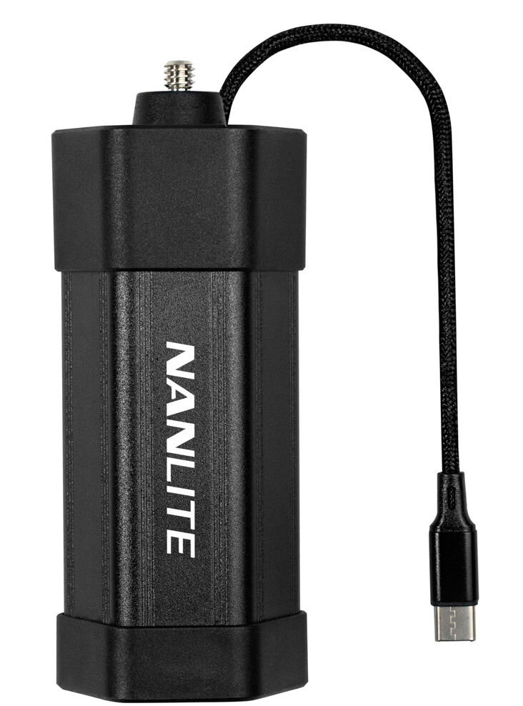 NANLITE Porte-Batterie avec USB-C (NP-F550) pour Pavotube II 6C