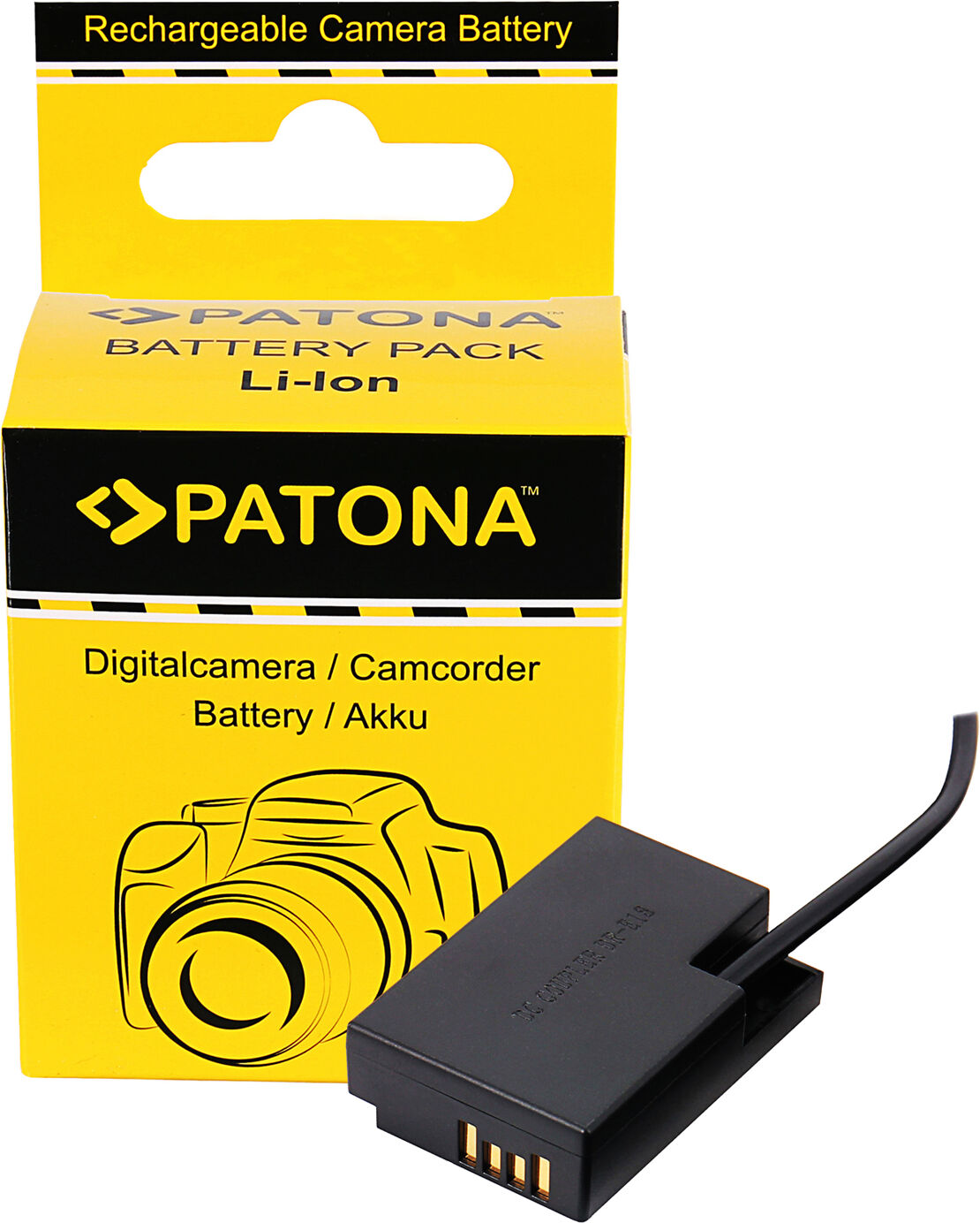 PATONA Adaptateur de Batterie d'Entrée D-TAP pour Canon LP-E17