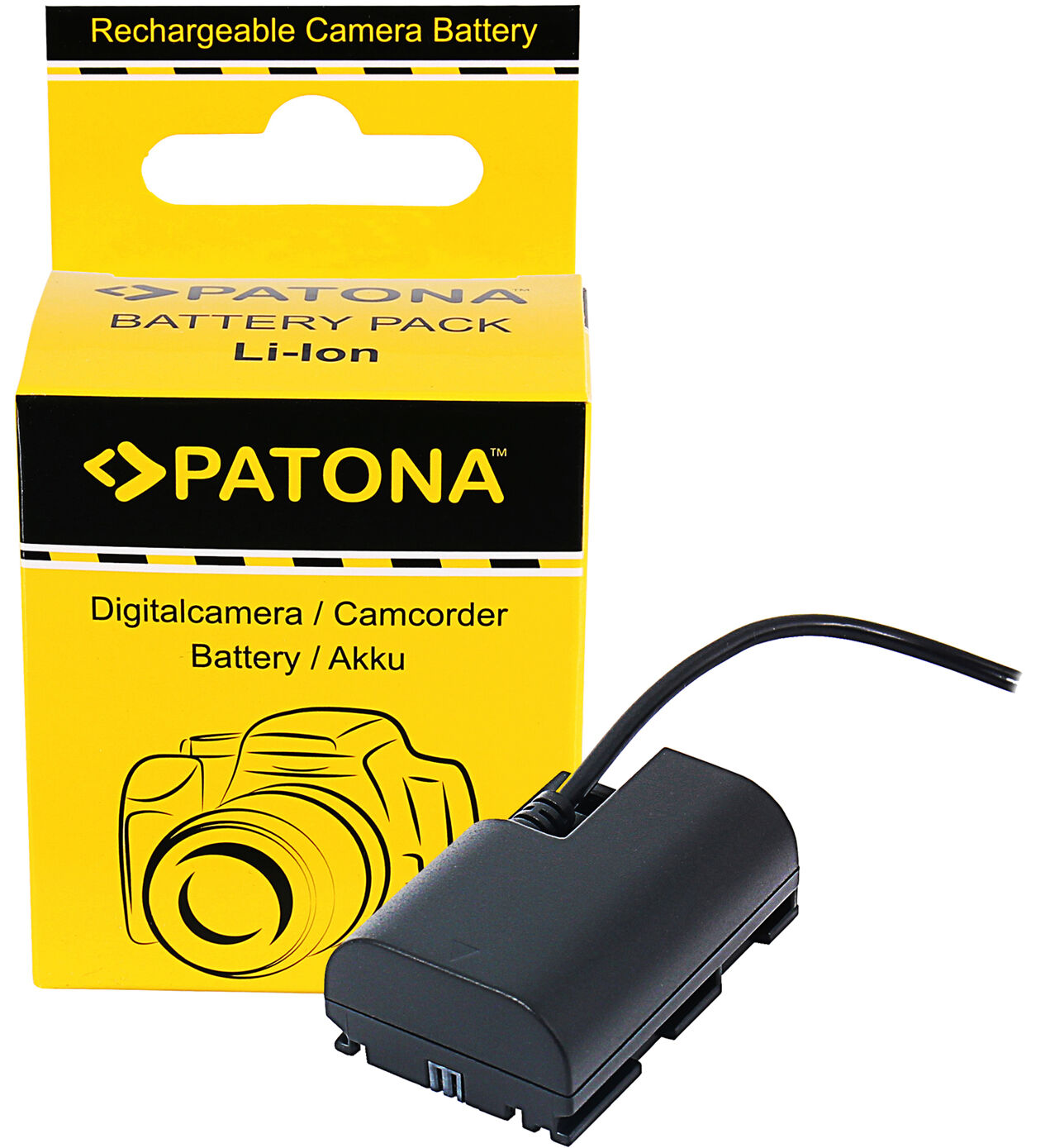PATONA Adaptateur de Batterie d'Entrée D-TAP pour Canon LP-E6N