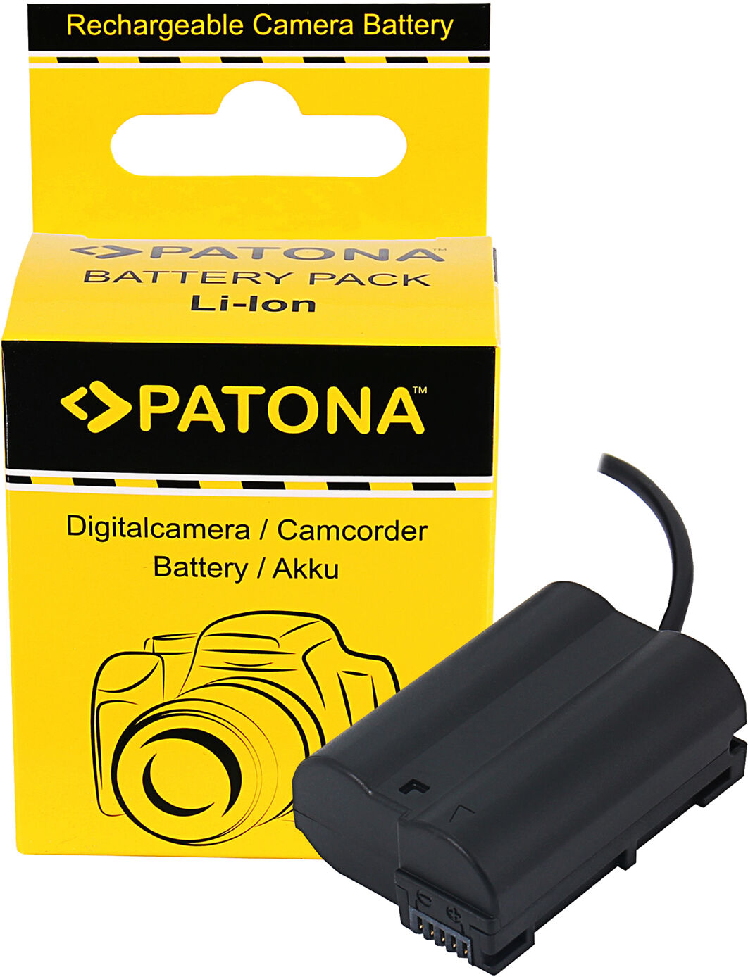 PATONA Adaptateur de Batterie d'Entrée D-TAP pour Nikon EN-EL15