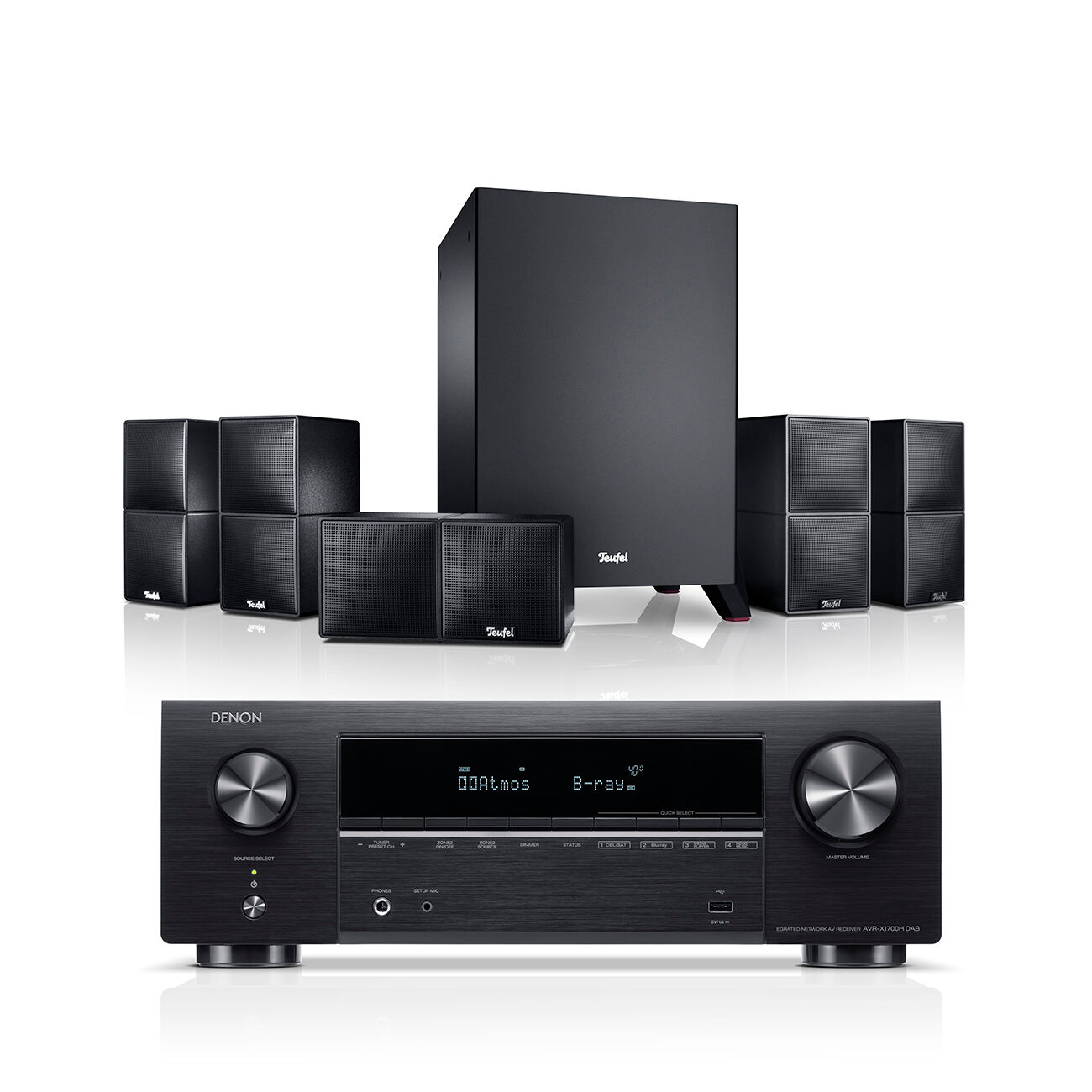 Teufel CUBYCON + Denon AVR-X1700H DAB