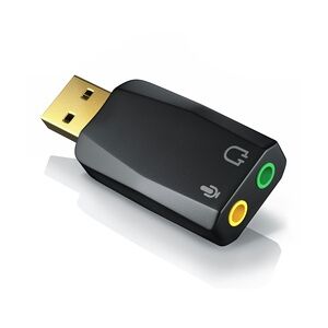 CSL USB-Soundkarte 5.1 Kanäle, Extern, 5.1 Virtual Surround, Line-Out & Mikrofon-In Anschlüsse