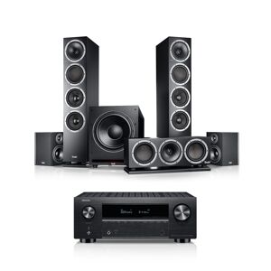 Teufel THEATER 500 Surround + DENON X3800H  Schwarz